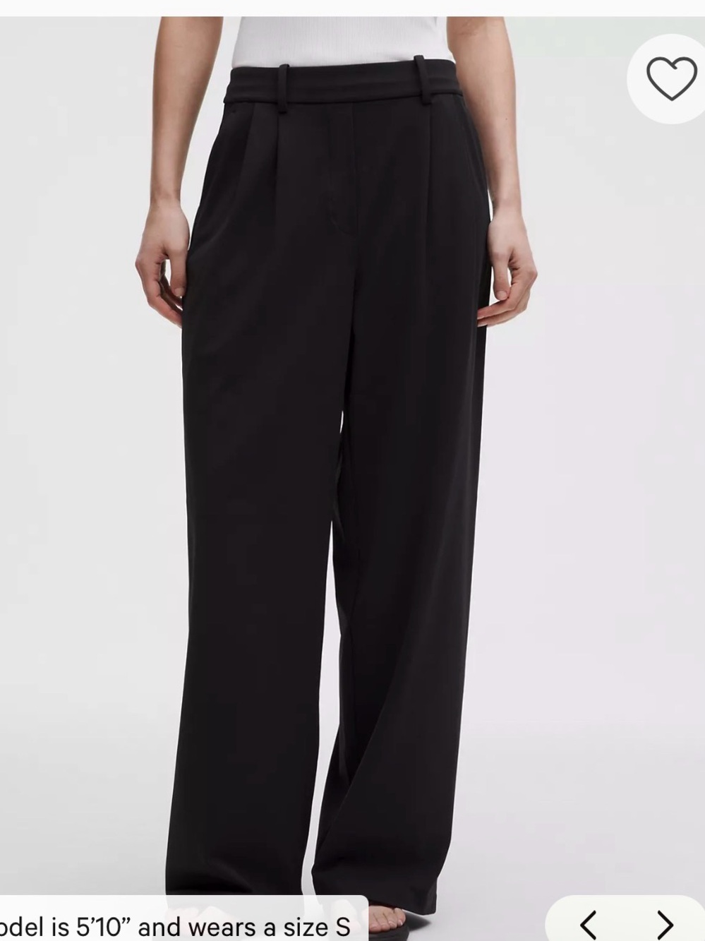 Lululemon Daydrift High-Rise Wide-Leg Trouser medium Regular black